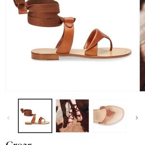 Sarah Flint Grear Sandal in Saddle Vachetta